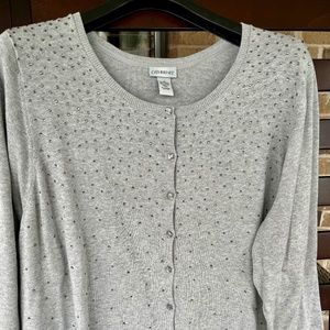 Catherines cardigan - gray sparkles